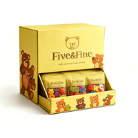 Boîte de présentation en carton personnalisée avec logo imprimé, gaufrage, revêtement UV, pelliculage brillant/mat pour comptoir, snacks, bonbons, cadeaux et artisanat