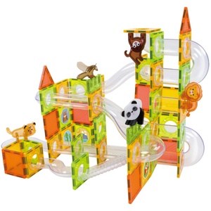 EPT 127 pièces, blocs de construction magnétiques créatifs, tubes, blocs de construction magnétiques, jeu de construction de circuit de billes magnétique, jouet de connexion pour enfants - Product Image 1