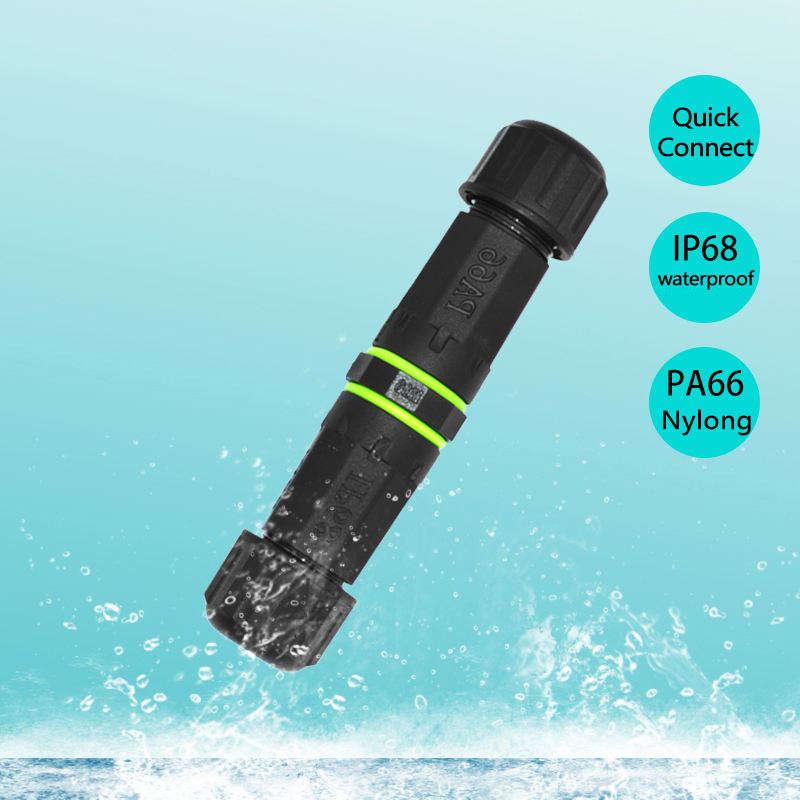 YXY M16 2-Pin IP68 Waterproof Power Connector Screw Lock