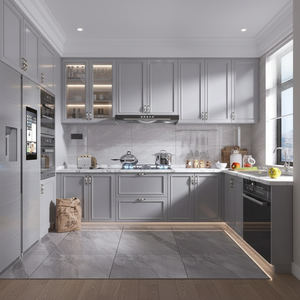 Mobili da Cucina Moderni in Legno e PVC con Design in Legno e Accessori in Melamina, Isole per Cucina - Product Image 3