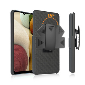Funda de lujo a prueba de golpes con clip para cinturón, diseño de fábrica, para Samsung <span class=keywords><strong>Galaxy</strong></span> A12 - Product Image 3