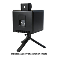 Proyector Láser Cúbico Wifi Igreslite 2W 3W 4W 5W, Proyector Láser de Animación con Batería, Proyector Láser Cúbico 3D Inalámbrico con APP
