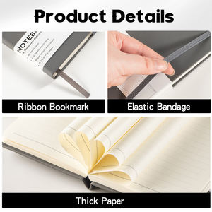 PUレザー製 96ページ 学生向け日記帳 手帳 ハードカバー 名入れ スクールギフトセット 卸売 - Product Image 4