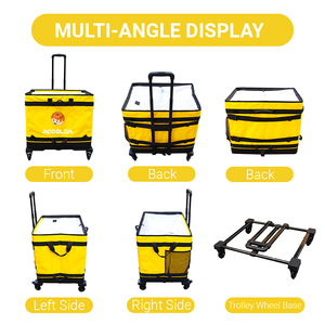 Sac de <span class=keywords><strong>livraison</strong></span> pliable pour le dernier kilomètre avec roues détachables, sac de tri de colis à roulettes grande capacité pour la logistique <span class=keywords><strong>express</strong></span> - Product Image 5