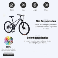 Vélos de montagne à frein à disque 21 vitesses, 24 et 26 pouces, design personnalisé en usine, VTT, Bicicleta De Montana, Velo, vélo pour adultes