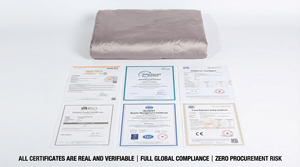 Couette d'été de luxe lavable gris argenté rafraîchissante, légère et respirante, pour hôtels et espaces commerciaux - Product Image 4