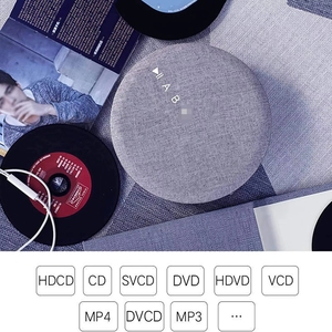 Lecteur CD portable en gros avec housse en tissu et écran LED pour la maison et le bureau, récepteur audio BT sans fil, haut-parleur USB MP3 - Product Image 3