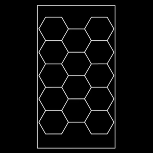 Plafonnier LED anti-éblouissement pour station de beauté automobile, éclairage hexagonal pour atelier de nettoyage et d'entretien automobile - Product Image 1