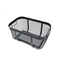 Étagère de rangement rectangulaire pour légumes et fruits DaS, grande capacité, panier de rangement en métal avec poignée en métal