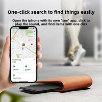 Carte de mode GPS ultra-mince certifiée MFI Tracker pour animaux de compagnie en plastique étanche Dispositif anti-perte Charge sans fil Global Gps Tracker pour animaux de compagnie