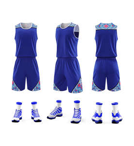 Seragam Olahraga Kustom Setelan Latihan Bernapas Jersey Basket Set Seragam Basket - Product Image 1