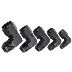 Adaptateur de tuyau coudé à 90 degrés en aluminium FOR Hoso Racing An4 An6 An8 An10 An12 pour système de refroidissement - Product Image 2