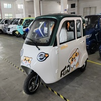 Mini triciclo eléctrico UMI de 1000W, diseño de cuerpo abierto con voltaje de 60V, coche eléctrico pequeño certificado CEE para carga de pasajeros de 1m de ancho