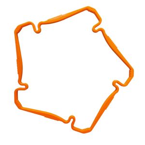 Retenedor de tuercas de plástico de 10.285 mm de una pieza para reparación de neumáticos, uso general, color naranja rojo - Product Image 3