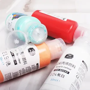 Professional Wholesale Free Sample Non-Toxic High Quality 36 Colors 30ml Pouring Acrylic Paints