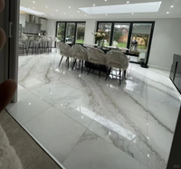 Azulejos de suelo de mármol blanco Guangxi y bañera blanco natural con vetas grises losa económica para encimeras de Villa