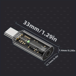 <span class=keywords><strong>Adaptateur</strong></span> DAC <span class=keywords><strong>USB</strong></span>-<span class=keywords><strong>C</strong></span> vers prise audio 3.5mm-Compatible pour iPhone 17 Pro Max/Plus pour Galaxy S23/<span class=keywords><strong>S22</strong></span> Ultra pour iPad Pro Pixel Huawei - Product Image 6
