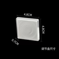 Ensemble de capsules carrées de 40mm avec 20 pièces de mousse à insérer dans une boîte