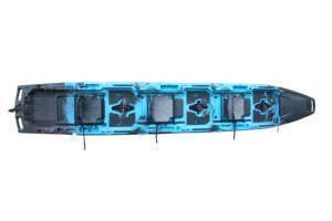 Kayak modulaire en plastique HDPE à pédales ou à moteur électrique, détachable en 4 sections, pour 1 personne, <span class=keywords><strong>2</strong></span> personnes, 3 personnes, 3 ans - Product Image 3