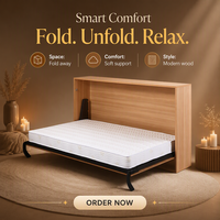 Lit double moderne en métal pour chambre à coucher, mobilier individuel avec mécanisme à ressorts et kit de quincaillerie