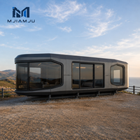 Maison Conteneur Moderne de Luxe en Acier avec Murs en Verre Panoramiques pour Hôtels, Bureaux et Utilisation Extérieure