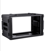 XYY Fabricant 300mm 400mm 500mm Profondeur 2U 4U 6U 8U Audio PE Plastique Road Fly Rack Case avec Tiroir en Plastique et Microphone Mousse
