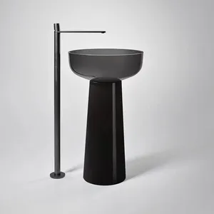 Vòng trong suốt lưu vực phòng tắm đầy màu sắc bệ lưu vực khách sạn freestanding rửa tay lưu vực tinh thể nhựa đá chìm