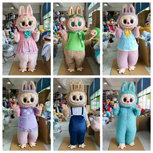 Adedi 1 adet komik karikatür karakterler pembe Labubu maskot performans kıyafet kostüm özel Labubu kostüm yetişkin - Product Image 4