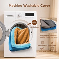 Lit pour chien en peluche coloré, imperméable, en velours cristal, avec mousse orthopédique en forme d'œuf, canapé pour animaux de compagnie pour les détaillants, OEM personnalisé