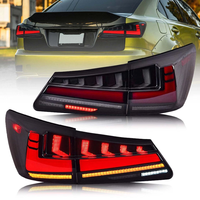 Feux arrière LED modifiés en gros pour Lexus IS250 IS300 2006-2012, lentille fumée, feux arrière améliorés, clignotants séquentiels
