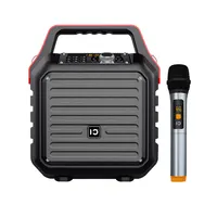 SHIDU şarj edilebilir kablosuz Bluetooth hoparlör desteği FM ve sayı Pad seçimi 5.25 inç açık güçlü Karaoke hoparlörü