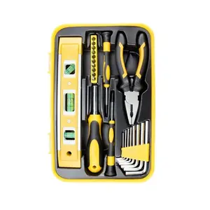 23 Pcs professionnel ménage boîte en plastique personnalisé ensemble d'outils à main