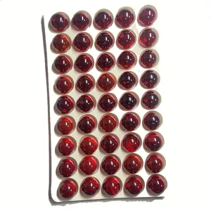 Synthetic Red CZ Gemstone Cubic Zircon Round Ball Beads for DIY Bracelet