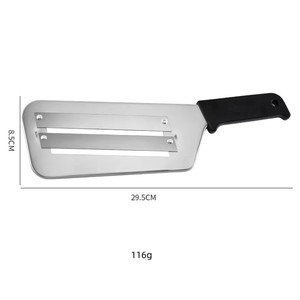 Cuchillo de pelar de doble hoja de acero inoxidable al por mayor, rebanador, triturador, cortador de repollo, picador manual de verduras para ensalada de repollo en la cocina - Product Image 6