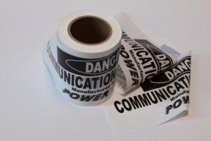 Tùy chỉnh <span class=keywords><strong>in</strong></span> không dính băng cuộn mạnh mẽ PE chất liệu với logo cho ngầm cảnh báo - Product Image 6