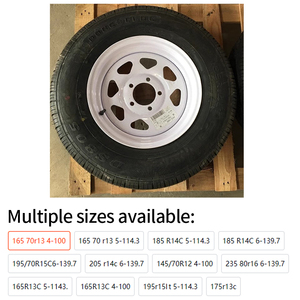 Neumáticos y Accesorios <span class=keywords><strong>para</strong></span> <span class=keywords><strong>Remolque</strong></span> Keazet de Alta Calidad, Caucho+Acero, 165/70R13 185R14C, Enganche de 5/6 Orificios, Carga Máxima 300 kg - Product Image 6