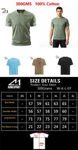 Camisetas de Hombre Personalizables OEM, 300g, Tejido Lavado, 100% Algodón, Transpirables, Tallas Grandes, Manga Corta, Listas para Envío Internacional - Product Image 2