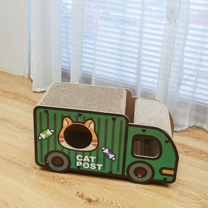 Modern ramah lingkungan mobil berbentuk kertas bergelombang kucing menggaruk <span class=keywords><strong>Post</strong></span> kartun gaya permainan dalam ruangan mainan dan sarang untuk kucing - Product Image 5