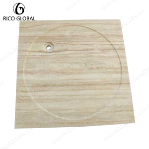 Receveur de douche carré en travertin OEM à installation facile, bac de douche premium fabriqué en Malaisie, modèle BST-016A-BETR - Product Image 6