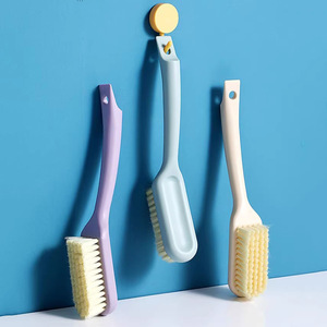 <b>Soft</b> Bristled <b>Shoe</b> Brush Nylon Long Handle Multi Functional Cleaning For <b>Shoes</b> And Clothes - Product Image 1