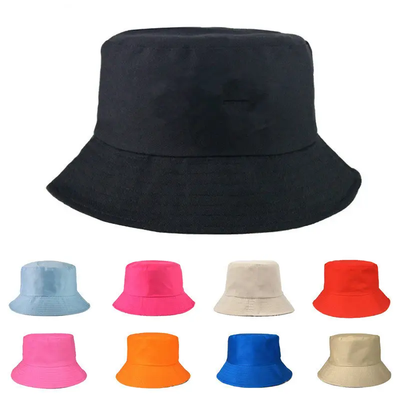 Fitspi Wholesale 1pcs Free Custom Logo Men Women Bucket Hat Outdoor Hunting Panama Cap Fisherman Hat Women Harajuku Fishing Hats
