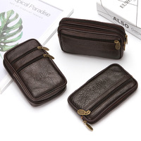 Dompet sabuk pakaian ponsel kulit PU pria kapasitas besar kualitas tinggi dompet harga grosir