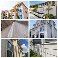 Revêtement liquide à base d'acrylique pour murs extérieurs, finition mate, aspect pierre, marbre, résistant aux intempéries, pour villas, applicateur pinceau