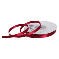 Ruban en satin polyester double face fin de 6 mm Dexin haut de gamme pour nœuds de mariage, ruban film rose, emballage cadeau, style concis, Chine