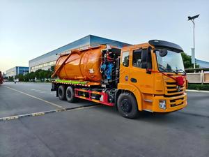 รถดูดฝุ่นแบบเจ็ท Dongfeng 6x4 22000 ลิตร ประหยัดต้นทุน พร้อมเครื่องยนต์เสริมและปั๊มคู่ สำหรับงานขุดลอกในเขตเทศบาล ส่งออกแอฟริกาและตะวันออกกลาง - Product Image 4