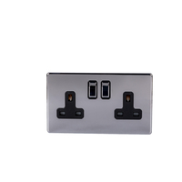 Abuk China 3 Gang 4 Gang 2 Way Interruptores eléctricos de acero inoxidable y toma de corriente Interruptor eléctrico Interruptor de luz para el hogar