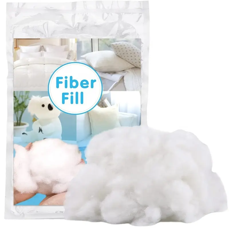 Polyfill High Resilience Stuffing Polyester Fiber Fill 150g/5.29oz White 100% Polyester Grade Compressed Virgin Filling Material