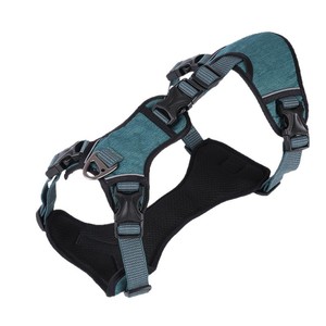 Kingtale調節可能リフレクター通気性犬ハーネス大人犬用厚手ソフトハンドル付き - Product Image 1