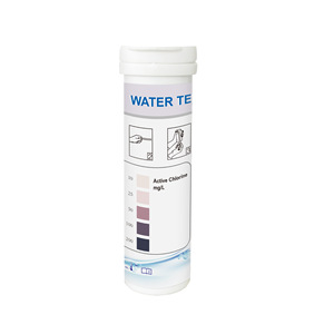 Tiras reactivas para la detección de cloro en agua, 80x5 mm, 100 tiras por botella, para monitoreo de agua potable y aguas residuales - Product Image 4