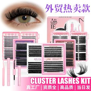 Kit de faux cils JMQ Individual Clusters Lashes 30D 50D bouclés et épais avec outils pour extension DIY - Product Image 3